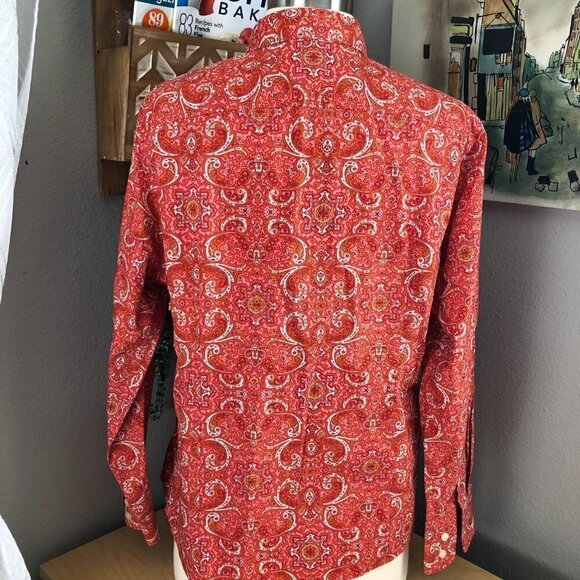 LANDS' END Paisley Shirt - Picture 4 of 12
